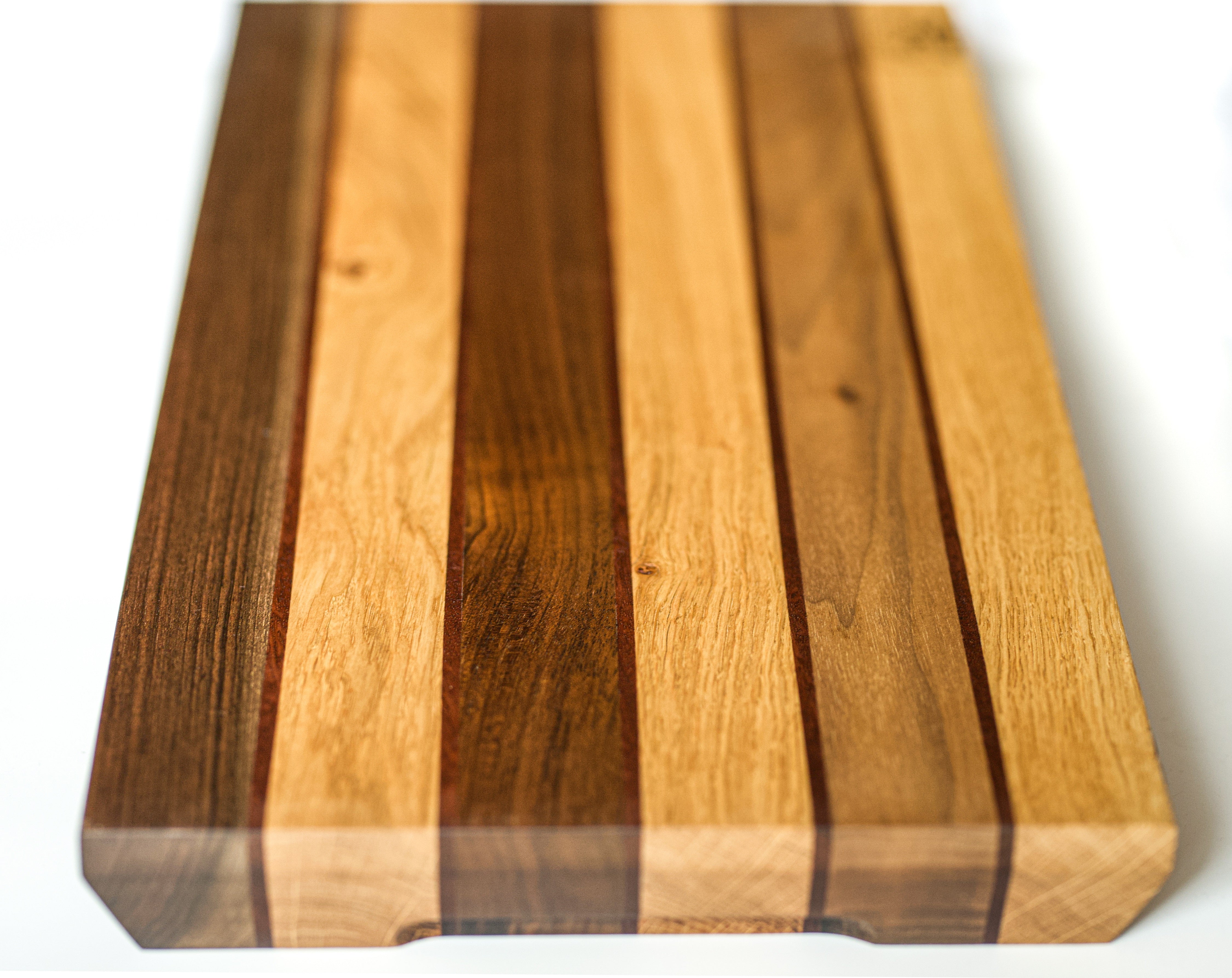 Brett aus Eiche/Walnuss/Bubinga 59x29